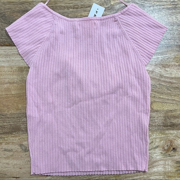 Pacsun Ribbed Ribbon Top - Picture 2 of 3